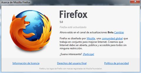 Descargar Firefox 5 beta