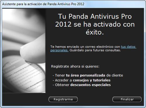 Panda Antivirus Pro 2012 gratis por 6 meses