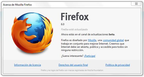 descargar Firefox 6.0 Final