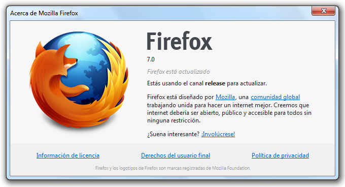 Descargar Mozilla Firefox 7.0 Final Gratis