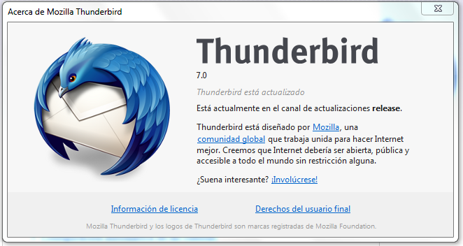 Descargar Mozilla Thunderbird 7