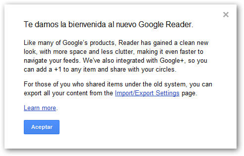 Nuevo Google Reader