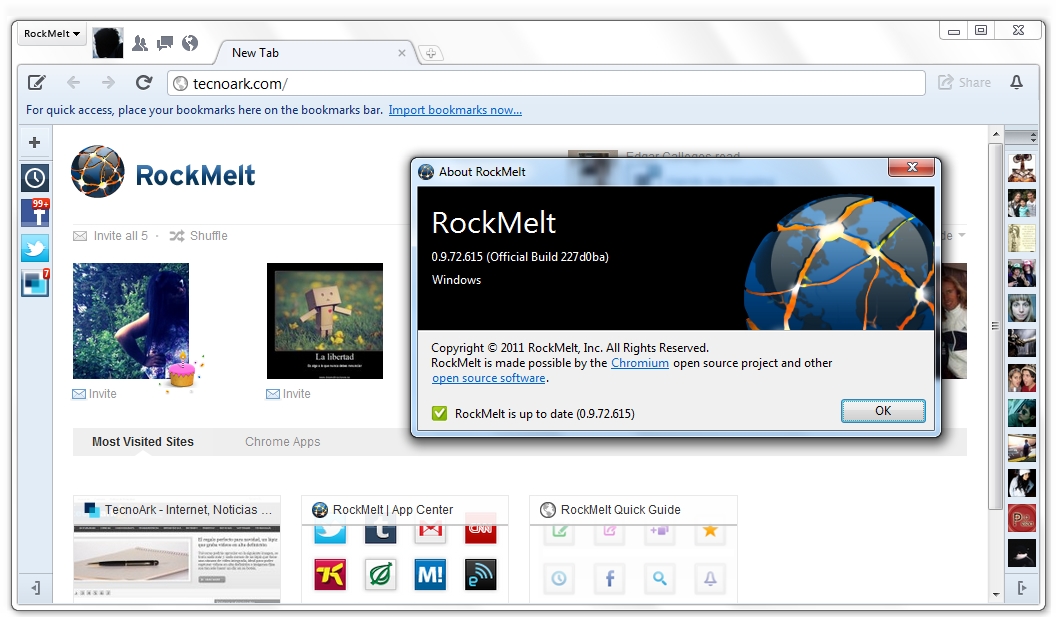 RockMelt Beta 5