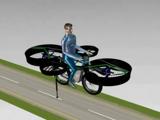 Científicos Checos trabajan en una bicicleta voladora