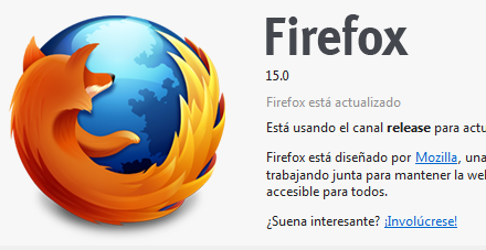 Firefox 15 versión final