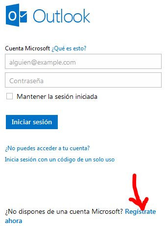 cuenta outlook paso 1