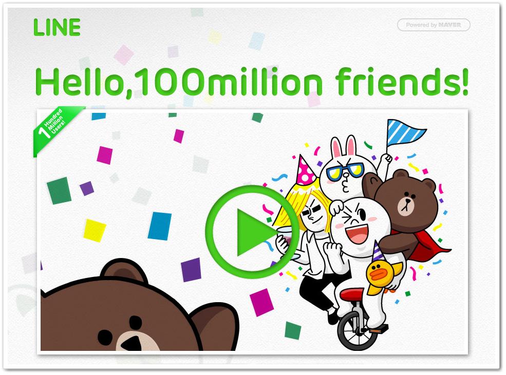 100 millones de usuarios en Line