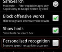 Google Voice Search para Android consigue personalizar el reconocimiento de voz