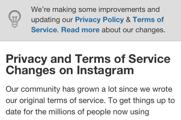 Instagram se retracta de los cambios en sus políticas